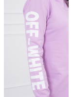 Suknelė su užrašu „Off White“ (Violetinė)