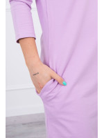 Suknelė su gobtuvu ir kišenėmis (Violetinė)