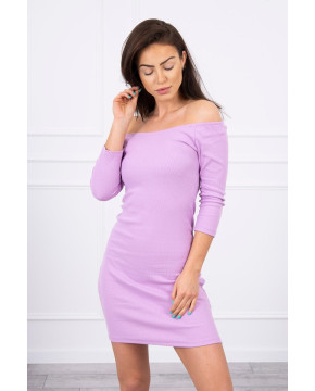 Aptempta suknelė - atvirais pečiais (Violetinė) Aptempta suknelė - atvirais pečiais (Violetinė)