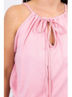 Boho suknelė su petnešėlėmis (Šviesiai) (Rožinė)