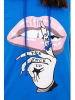 Suknelė su spalvinga aplikacija (Mėlyna)