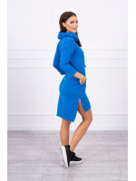 Suknelė su spalvinga aplikacija (Mėlyna)