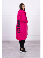 Kardiganas su užrašu (Fuksijos)