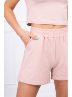 Medvilninis komplektas su šortais (Rausva