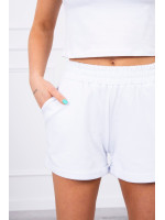 Medvilninis komplektas su šortais (Balta)