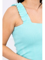 Suknelė su rauktomis petnešėlėmis (Mėtinė)