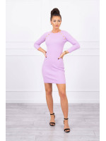 Suknelė su dekoratyvinėm sagutėm (Violetinė)