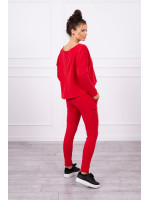 Kostiumėlis su oversized palaidine (Raudona)