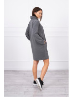 Suknelė su juostele priekyje (Grafito)