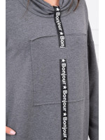 Suknelė su juostele priekyje (Grafito)