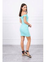 Žavinga suknelė su stilingomis raukšlėmis (Mėtos)