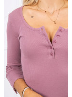 Suknelė su iškirpte ir su sagutėm (Tamsi) (Rožinė)