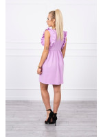 Suknelė su stilingomis raukšlėmis kraštuose (Violetinė)