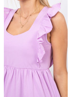 Suknelė su stilingomis raukšlėmis kraštuose (Violetinė)