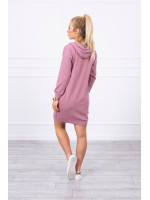 Suknelė džemperis su kišenėmis (Tamsi rožinė)