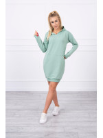 Suknelė džemperis su kišenėmis (Tamsi mėtos)