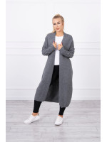 Megztas kardiganas „Bubbles“ (Grafito)