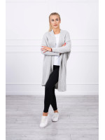 Megztinis su šikšnosparnio rankovėmis (Šviesiai pilka)