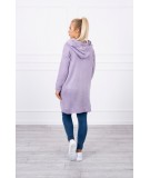 Megztinis su persislenkančia apačia (Šviesi) (Violetinė)