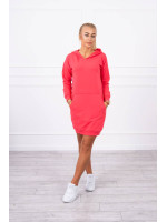 Suknelė džemperis su kišenėmis (Fuksijos)