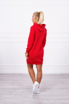 Suknelė džemperis su kišenėmis (Raudona)