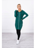 Megztinis su gobtuvu (Žalia)