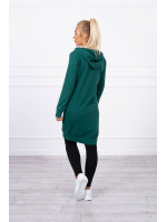 Megztinis su gobtuvu (Žalia)