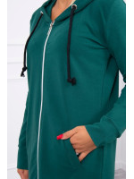 Megztinis su gobtuvu (Žalia)