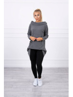 Bliuzonas su ilgesne nugara ir gobtuvu (Grafito)
