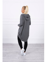 Bliuzonas su ilgesne nugara ir gobtuvu (Grafito)