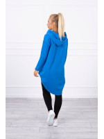 Bliuzonas su ilgesne nugara ir gobtuvu (Mėlyna)