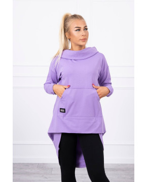 Bliuzonas su ilgesne nugara ir gobtuvu (Tamsi violetinė) Bliuzonas su ilgesne nugara ir gobtuvu (Tamsi violetinė)