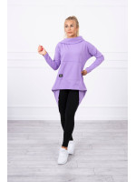 Bliuzonas su ilgesne nugara ir gobtuvu (Tamsi violetinė)