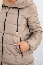 Dygsniuota žieminė striukė FIFI (Smėlio spalva)
