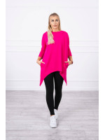 Bliuzonas su dviračio dekoracija nugaroje (Fuksijos)