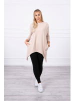 Bliuzonas su dviračio iliustracija ant nugaros (Smėlio spalvos)