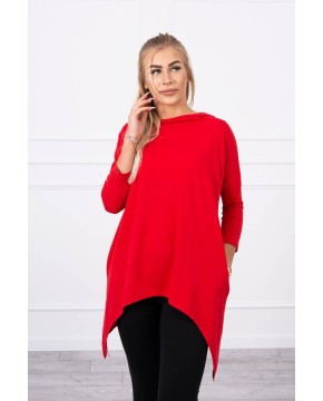 Bliuzonas su dviračio iliustracija ant nugaros (Raudona) Bliuzonas su dviračio iliustracija ant nugaros (Raudona)