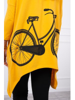 Bliuzonas su dviračio iliustracija ant nugaros (Garstyčių)