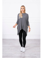 Bliuzonas su dviračio dekoracija nugaroje (Šviesi grafito)