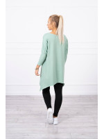 Palaidinė su 3/4 rankovėmis „Kiss“ (Tamsi mėtos)