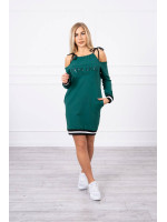 Suknelė su užrašu „Tres Chic“ (Žalia)