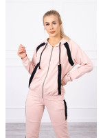 Sportinis kostiumėlis su juostelėmis (Tamsi) (Šviesiai) (Rožinė)