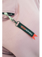 Bliuzonas su gobtuvu ir užtrauktuku „Oversize“ (Tamsi rožinė)