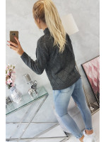 Šiltas raštuotas megztinis su 70% vilnos (Grafito)