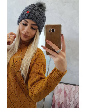 Kepurė moterims K165 (Grafito spalvos)