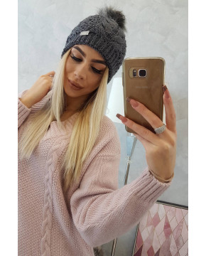 Kepurė moterims K166 (Grafito spalvos)