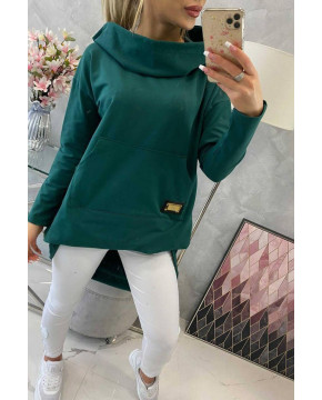 Bliuzonas su ilgesne nugara ir gobtuvu (Žalia) Bliuzonas su ilgesne nugara ir gobtuvu (Žalia)