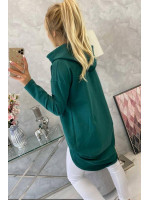 Bliuzonas su ilgesne nugara ir gobtuvu (Žalia)