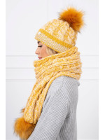 Moteriškas kepurės ir šaliko komplektas K122 (Garstyčių)