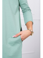 Bliuzonas su dviračio dekoracija nugaroje (Tamsi mėtos)